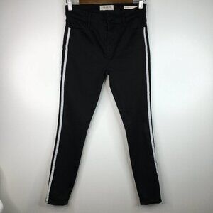Pacsun Hi-Rise Side Stripe Black Ankle Jegging Jeans Size 27
